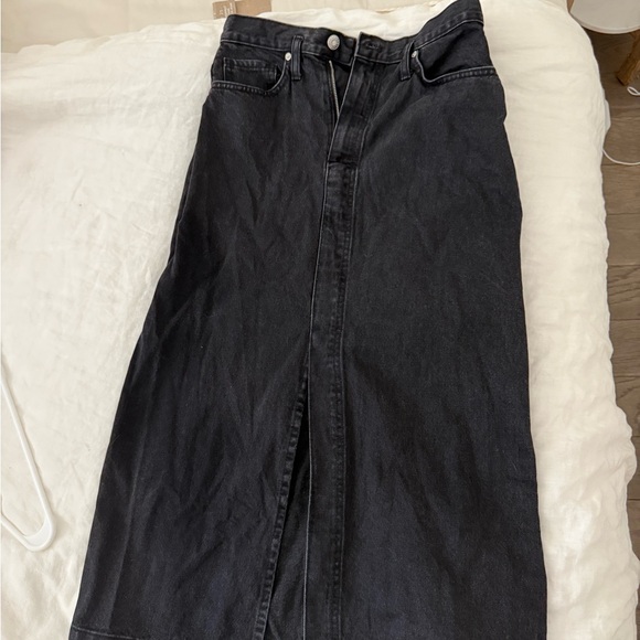 Mango Black Denim Midi Skirt - Picture 4 of 4